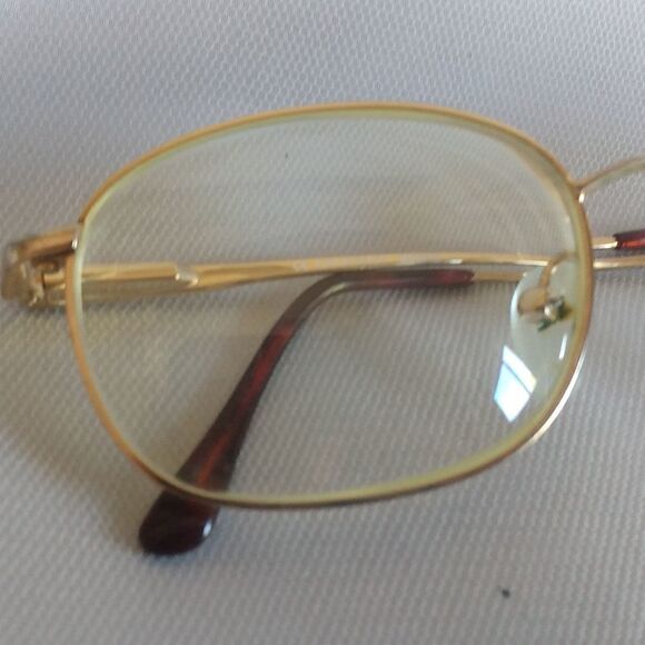 EUC GEOFFREY BEENE 1151 DA/YG 140 Gold & Brown Eyeglasses Frames ONLY - Picture 9 of 11